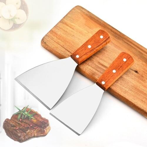 Stainless Steel Spatulas Dough Cutter Potato Knife Steak Shovel Salad Scraper Chopper Pizza Cake BBQ Baking Tools Pancake Turner