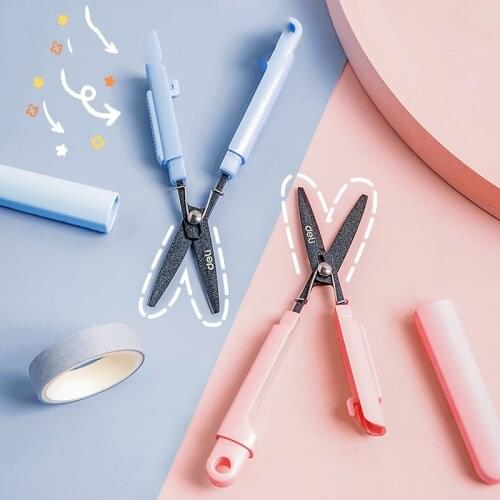 Non-sticky Portable Scissors Foldable Mini Pen-shaped Scissors Letter Opener Paper Cutting Knife 77761 China Stationery