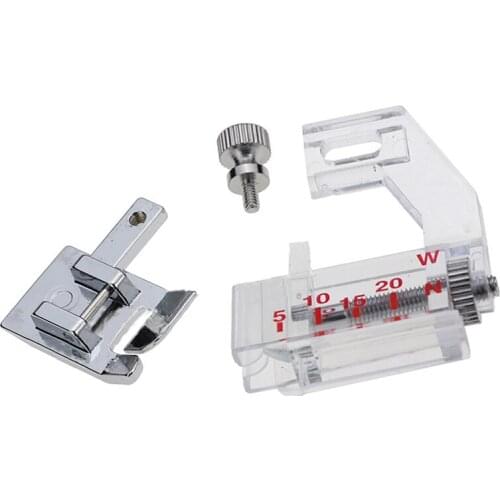 1 Pcs Adjustable Bias Tape Binding Foot Snap On Presser Foot For Brother Sewing Machine Accessories