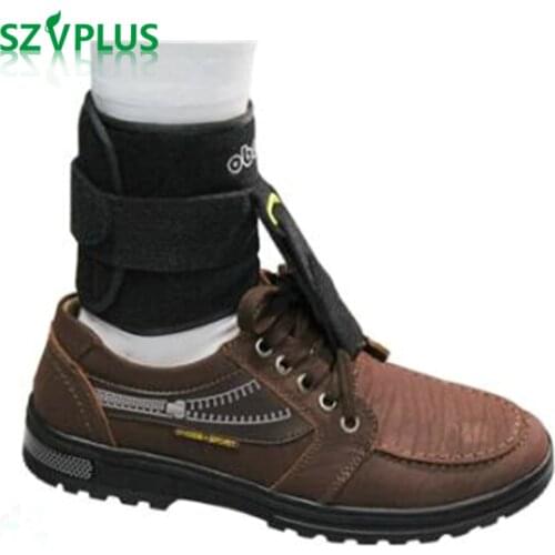 Drop Foot Support AFO Adjustable Universal Size Ober Ankle Joint AFOs Brace Strap Elevator for Poliomyelitis Hemiplegia Stroke