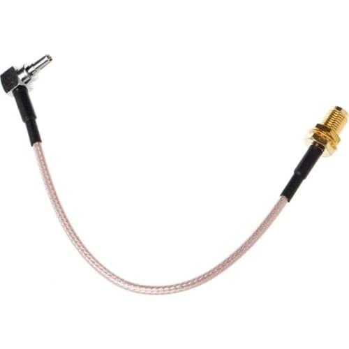 RF SMA Switch CRC9 Pigtail Cable SMA Female Bulkhead Connector Switch CRC9 Male Right Angle Connector RG316 Cable 15cm 6"