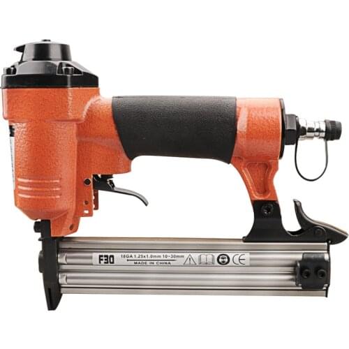 Stapler F50/F30 Pneumatic Nail Gun Straight Nail Air Powered Nailers Furniture Wire Stapler Staple Gun 18GA 1.25x1.0mm Riveter