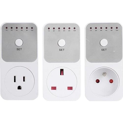 1PC Countdown Timer Switch Smart Control 1-10 Hours Countdown Timer Socket Auto Shut Off Outlet Electronic Device US/EU/UK