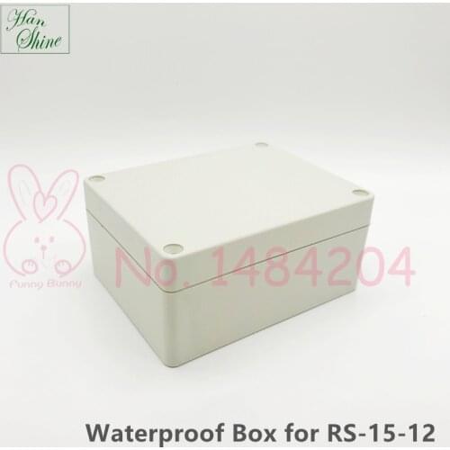 Waterproof Plastic Box for Switching Power Supply 115mm * 90mm * 55mm Junction Box Installation Case for RS-15-12