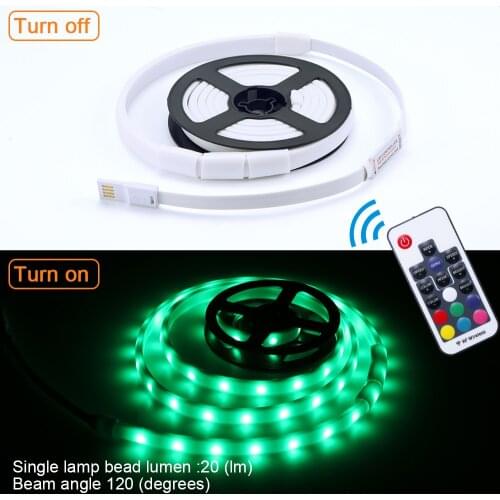 5V LED Waterproof Hiking Camping Emergency USB Light Strip Tent Light Lantern Lamp 150cm White Light/RGB 30/60 LEDs