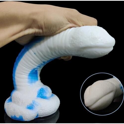 Animal Snake Dildo Female Anal Toys Realistic Visual Stimulation Silicone Butt Plug Erotic Vaginal Massager Lesbian Sex Shop