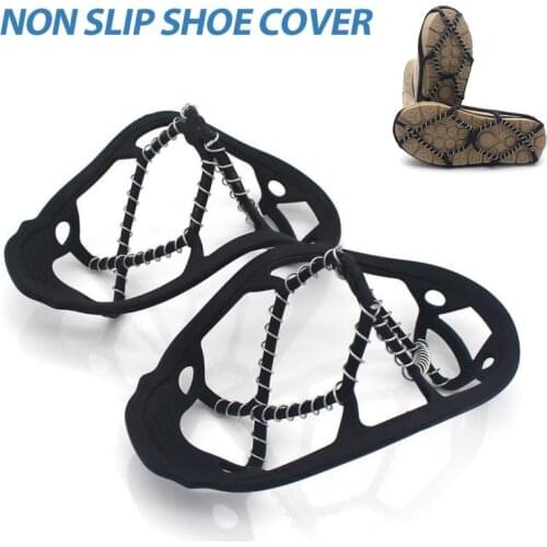 Winter Snow climbing Equipment Vtainless steel crampons Non-slip shoe cover steel coil type Outdoor ice and snow Shoe cover