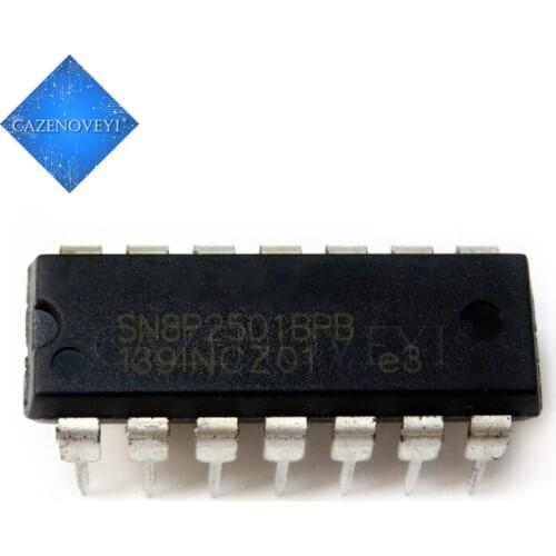 10pcs/lot SN8P2501BPB SN8P2501B SN8P2501 DIP-14 In Stock