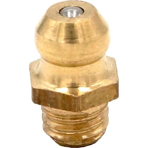 20pcs M6x0.75 /M6x1.0 Male Brass Grease Zerk Nipple Fitting For Grease Gun Machine Tool Accessories