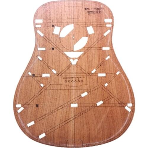 41" Unfinished Wood D Barrel Guitar Body Template Luthier DIY Accessories