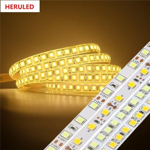 5M 120/60 LEDs 5054 LED Strip Light Waterproof DC 12V Flexible Lights High Brightness than 5050 LED Strip Warm white/Cold white