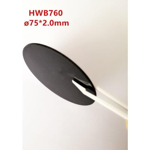 75*2.0Mm Optical Black Glass Lens Hwb760 760Nm Visible Light Cut Off, Infrared High Transmittance