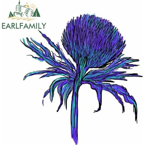 EARLFAMILY 13cm x 12cm For Thistle Vinyl Car Wrap Decal Funny Car Stickers Waterproof Creative Refrigerator Occlusion Scratch
