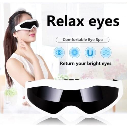 Electric Eye Massager Eyes Care Device Wrinkle Fatigue Relieve Magnetic Therapy Acupuncture Massage Eyewear Glasses