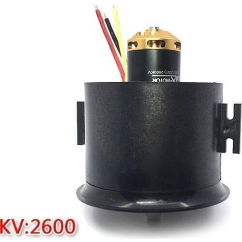 QX-MOTOR Brushless Motor 12 EDF Ducted Fan 4S Motor QF2827 2600KV 70mm For AirPlane Drone