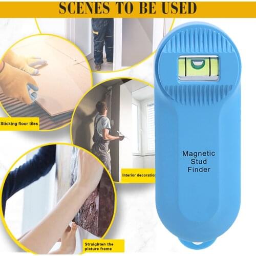 Magnetic Stud Finder Balancer Mini Metal Stud Guide Multifunctional Studs Wall Stud Sensor Level Wall Scanner Wall Detector