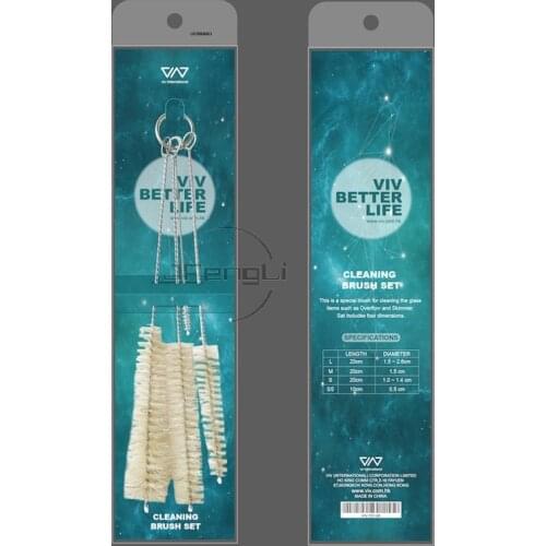 JFENGLI 4 dimensions VIV Cleaning brush set special brush for cleaning the glass items inflow Overflow Skimmer aquarium
