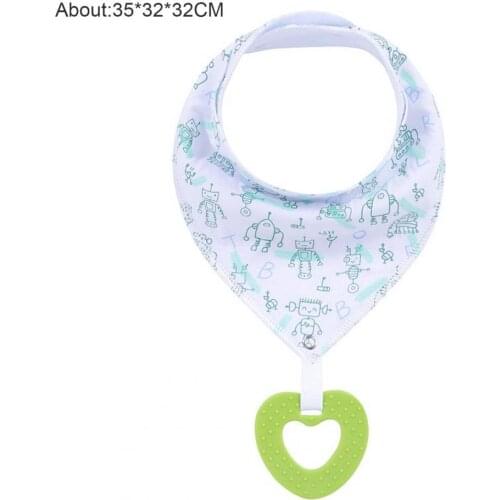 Bibs Teether Soft Practical Kids Soother Teething Toys for Home Baby Bib with Teether