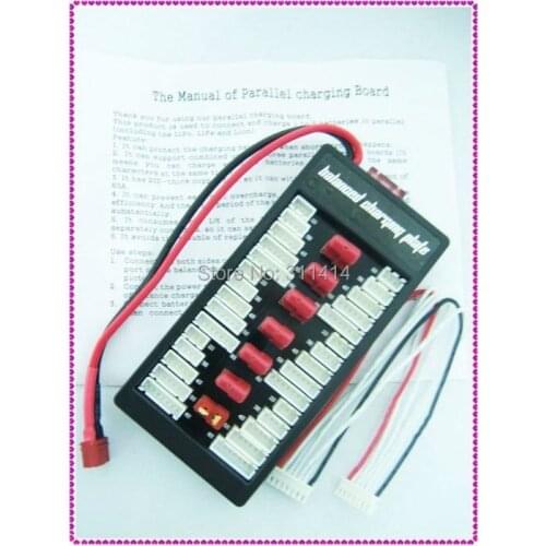 1piece Parallel Charging Board Balance charge Plate Up to 6 packs 2-6s Lipo Battery For iMAX B6 B6AC B8 Charger + Free Shipping