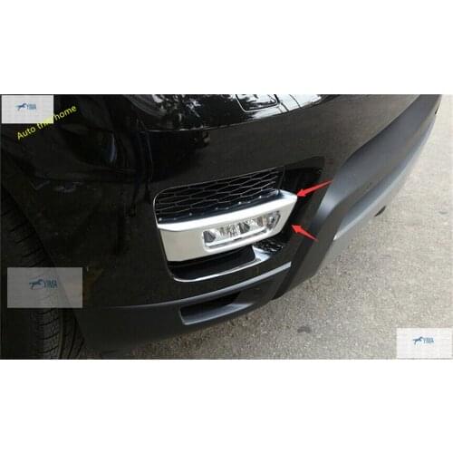 Front Fog Lights Foglight Lamps Frame Cover Trim 2 Pcs / Set For RANGE ROVER Sport 2014 2015 2016 2017 ABS Auto Accessories
