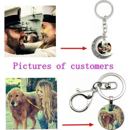 Custom key chain series private photos family babies children dad mom sister parents family portrait, a gift for the family