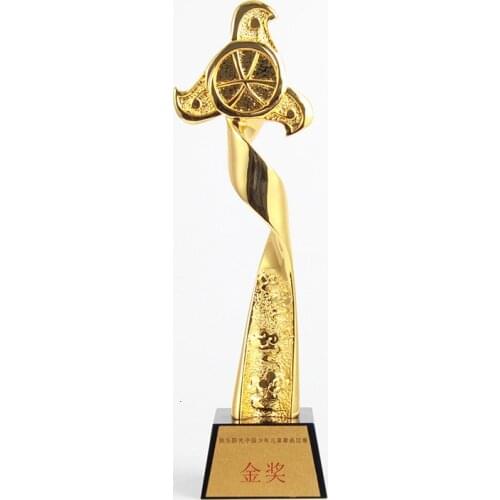 Customized Trophy Award College Sports Gold Plated Trophy Cup Competition Craft Souvenir Trofeu Gold Silver