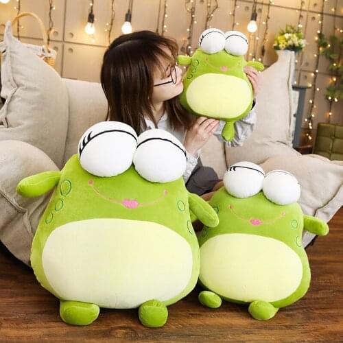 25/35/45cm Cute frog toy pillow soft and comfortable frog doll cute plush stuffed toy child playmate Girl Gift