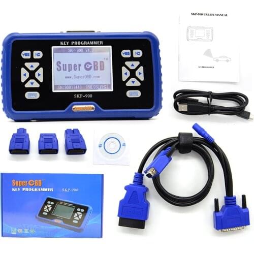 Free DHL Shipping skp-900Auto key programmer SuperOBD SKP900 Key Programmer Hand-held OBD2 SKP900 key programmer on Hot Sale