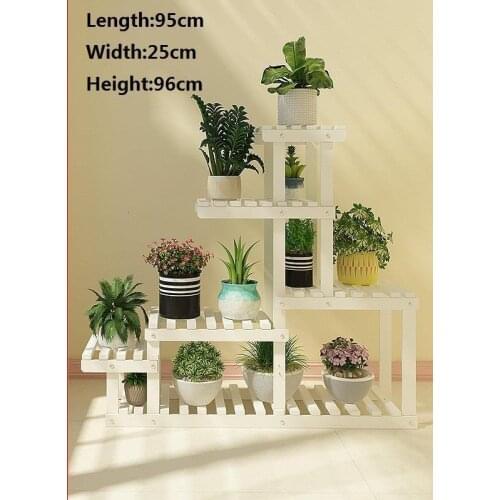 Flores Etagere Plante Wood Soporte Interior Estante Para Plantas Balkon Flower Rack Dekoration Stojak Na Kwiaty Plant Shelf
