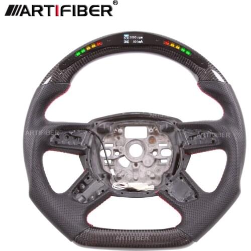 Carbon Fiber LED Performance Steering Wheel for Audi S line A8 S8 D4 A6 S6 A7 S7 RS6 RS7