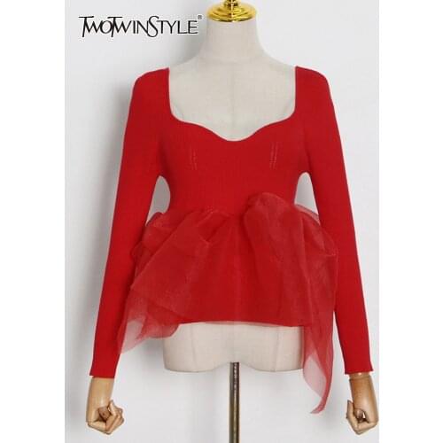 Женские однотонные футболки TWOTWINSTYLE China At AliExpress