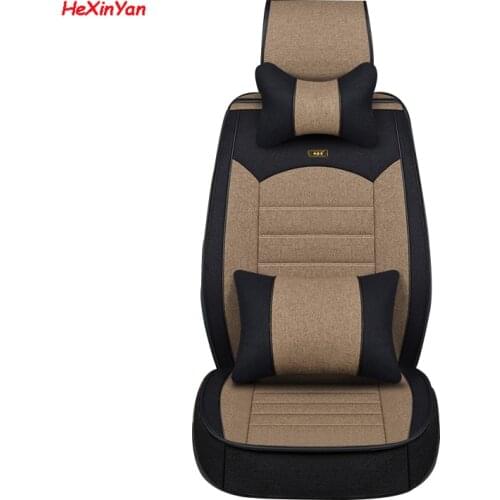 HeXinYan Universal Flax Car Seat Covers for Chrysler all models 300c 300s PT Cruiser Grand Voyager 300 auto accessories styling