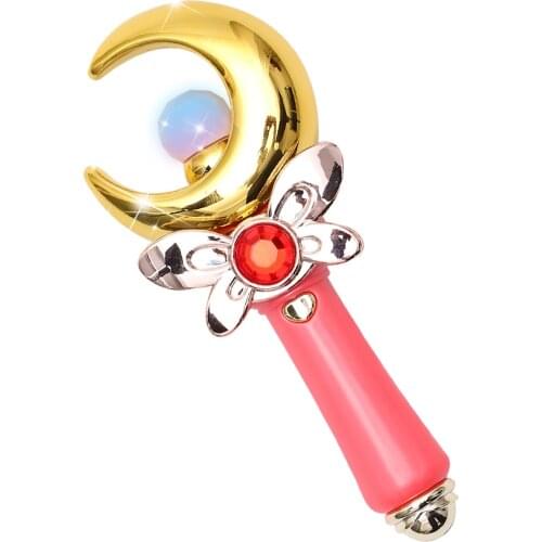 Girl Magic Wand Play Toy Magic Illuminate Cane Educational Cosplay Toy Fairy Glow Stick For Children Cosplay Toys