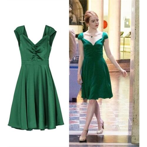 Lala Land Emma Green Cosplay Dress Daily Skirt Sexy Party Dress Free Shipping