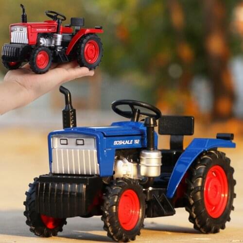1:32 Die Cast Toys for Children Farm Vehicles Electronic Transportation Tractor Flashing Sound Toy Model Car in box