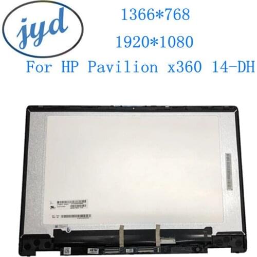 14.0'' FHD IPS LCD Screen Display Panel Touch Digitizer Glass Assembly with Bezel for HP Pavilion x360 14-dh 14M-dh L51119-001