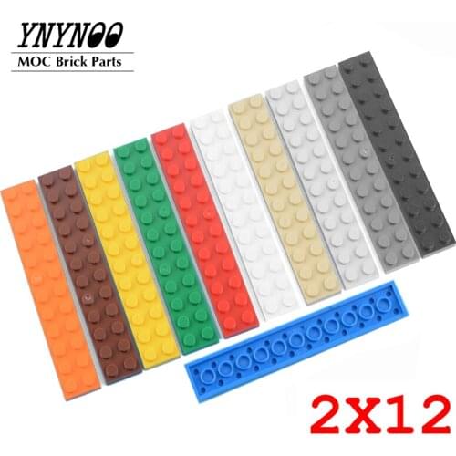 20 PCS MOC PART 2445 Plate 2 x 12 Building Blocks Bricks Base Plates Gifts Compatible with 144676 DIY Eduactional Toys Children
