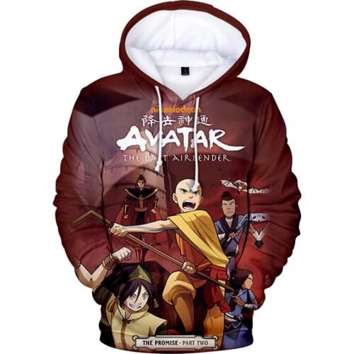 Print Avatar The Last Airbender 3D Hoodies Children Sweatshirt Hoodie Autumn Harajuku Boys/girls Anime Hooded Casua Kids Clothes