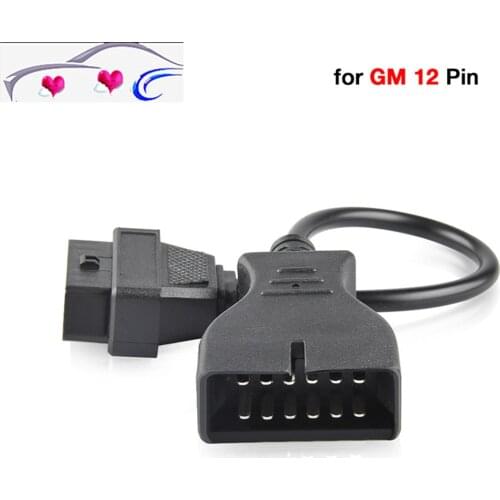 For Gm 12pin Obd 2 Obd2 Connector Gm12 Car Diagnostic Cable For Gm Vehicles Obd Cable Adapter To 16pin Obd2 Adapter For Daewoo