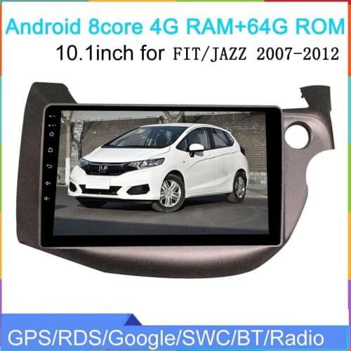 10.1 inch touch screen PX5 Android10 special car dvd player for FIT JAZZ 2007-2012 right driving car radio gps navi autoradio