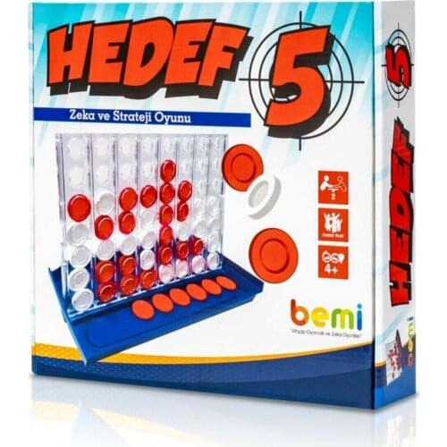 BEMİ Goal 5 - Skill Educational Intelligence Strategy Kids And Family Game - Luxury Board Game It improves problem solving skill