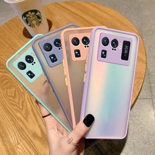 Cover For Xiaomi Mi 11 Ultra Case Candy Color Camera Protection Skin Touch Matte Soft Phone Case For Xiaomi Mi11 Ultra