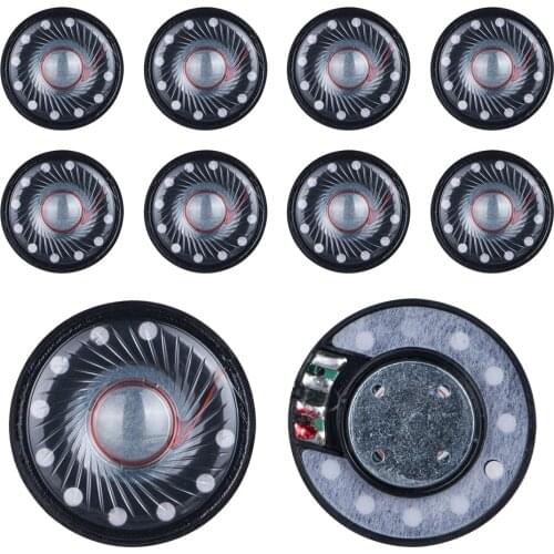 40mm Headset Driver 112DB 32 ohm 1.5 inch Universal Headphone Speaker Unit Repair Parts Earphone Diy Neodymium Wholesale 10PCS