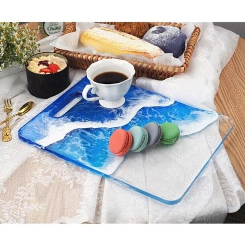 Beach Turtle Whale Tray Resin Mold Round Rectangle Serving Tray Coaster Silicone Molds Epoxy Resin Tray Molds Craft Tool T84A