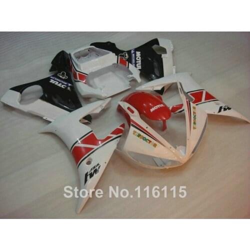 Hot sale ABS fairing kit for YAMAHA R6 03 04 05 white red black YZF R6 2003 2004 2005 fairings set 2343