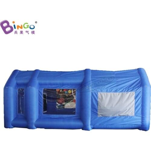 Custom Made 6x3x2.5 Meters Blue Inflatable Paint Booth for Car Toy Tents BG-T0317