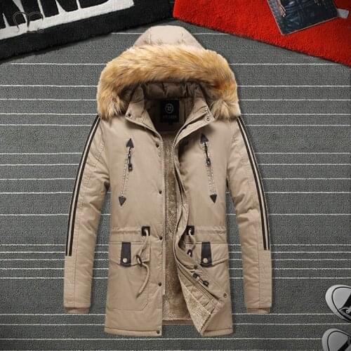 Manluodanni Men's Parkas With Fur