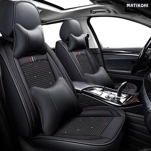 MATIKOHI leather car seat covers for BMW e30 e34 e36 e39 e46 e60 e90 f10 f30 x3 x5 x6 x1 x2 x4 car seats Protector Automobiles