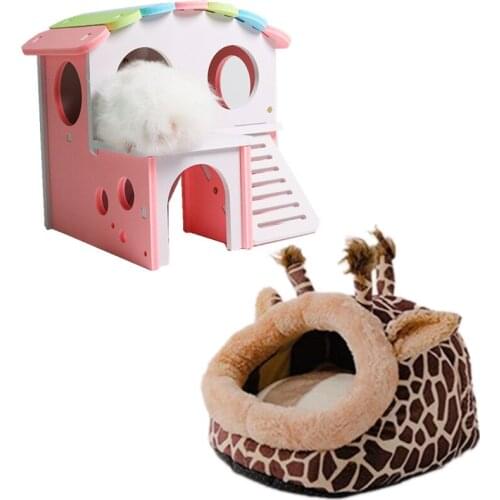 Cute Pet Hamster Toy Soft Guinea Pig House For Small Animal Toy Hamster Cage Small Pets Product