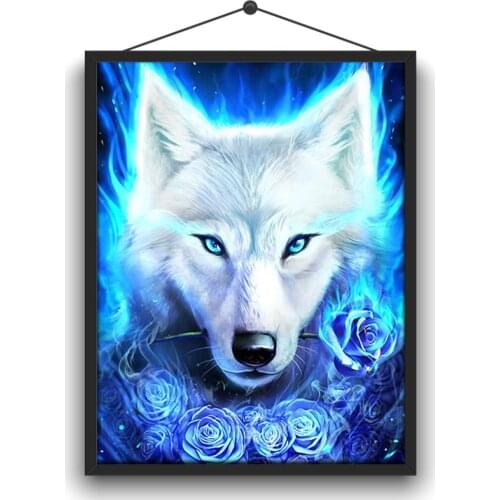 5D DIY Full Circle Diamond Embroidery Kit "lion Animal" Exquisite Home Handicrafts, Decorations, Paintings and Ornaments